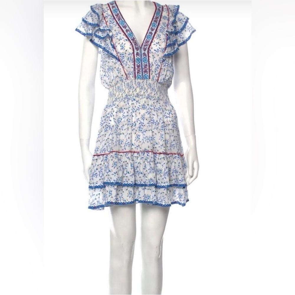 XS POUPETTE ST BARTH Camila Mini Dress in Blue Cerise